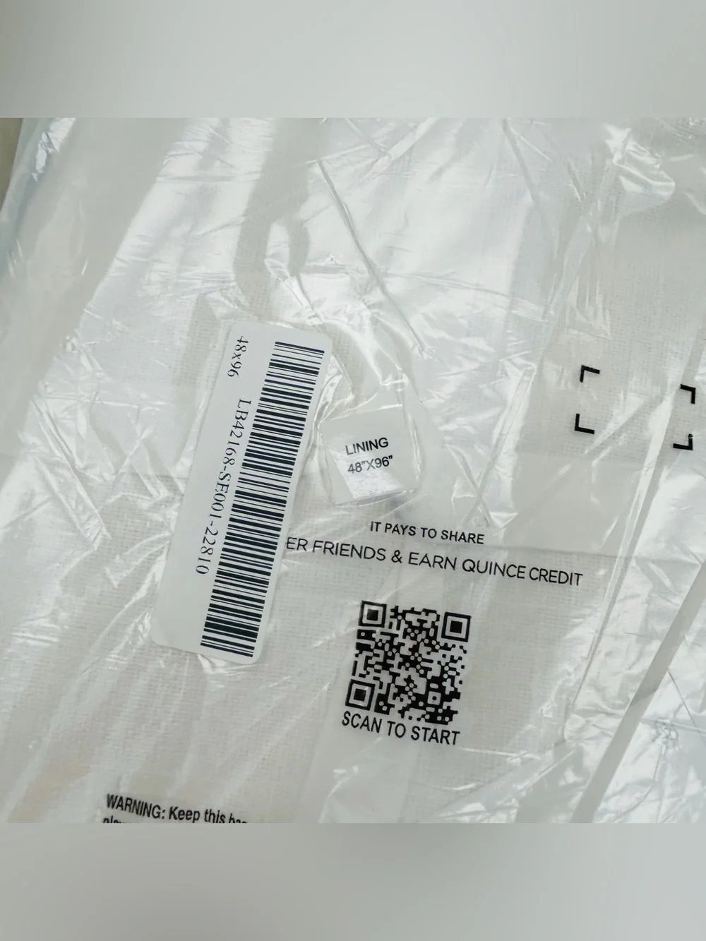NWT QUINCE Set Of 2 48x96 Cotton Slub Room Darkening Curtains White 9721